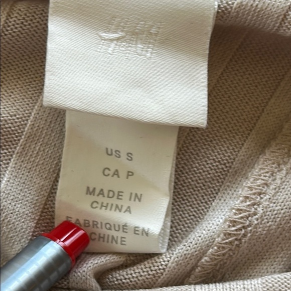 H&M Beige Ribbed Long Sleeve Blouse - Picture 6 of 14